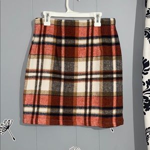 Plaid skirt